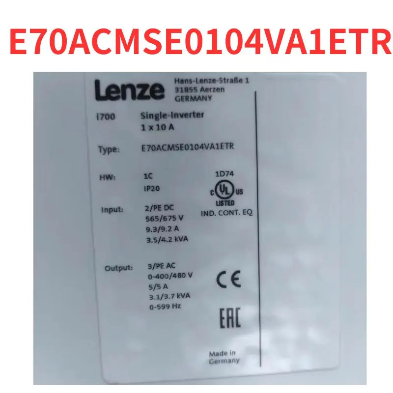 단일 축 드라이버 리퍼 완료 E70ACMSE0104VA1ETR 신