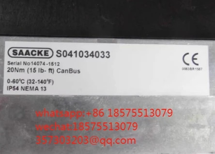 SAACKE S041034033 액추에이터 ETC6028 CANbus 서보모터 20Nm