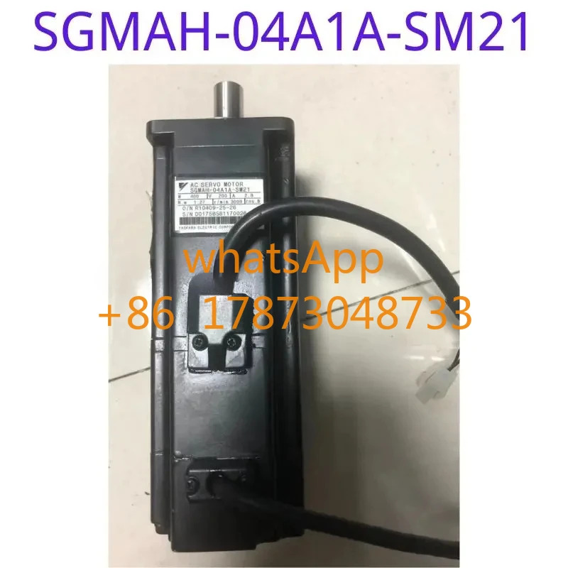 리퍼된 모터 SGM호환AH-04A1A-SM21은 기능적으로 리퍼되었으며 외관이 손상되지 않았습니다.
