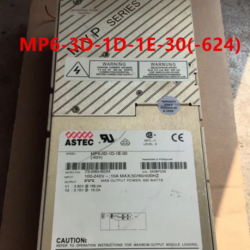 ASTEC 600W MP6-3D-1D-1E-30 -624 760-6024리퍼 전원공급장치 새 처럼 작동