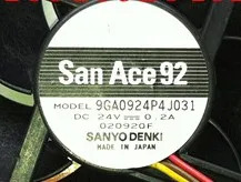 오리지널 일본 9cm 장비 냉각팬 9GA0924P4J031 DC24V 0.2A 4핀