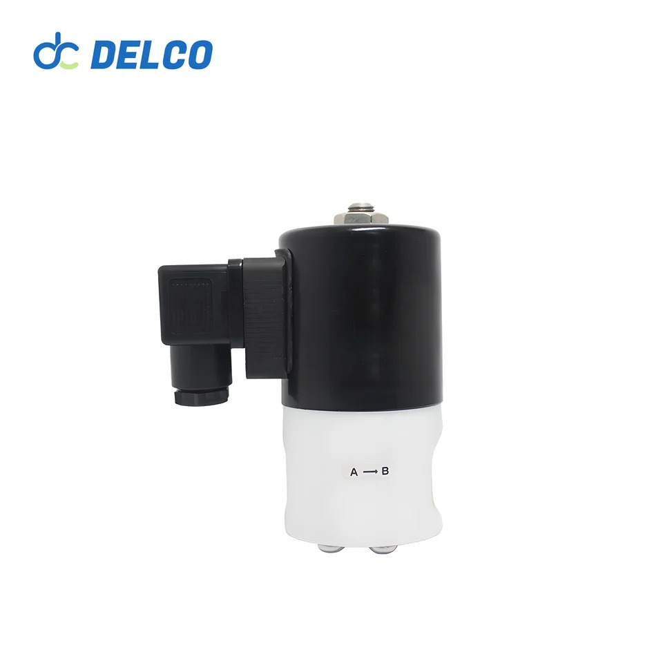 화학 물질용작부식 방지 솔레노이드 밸브 PTFE 부식