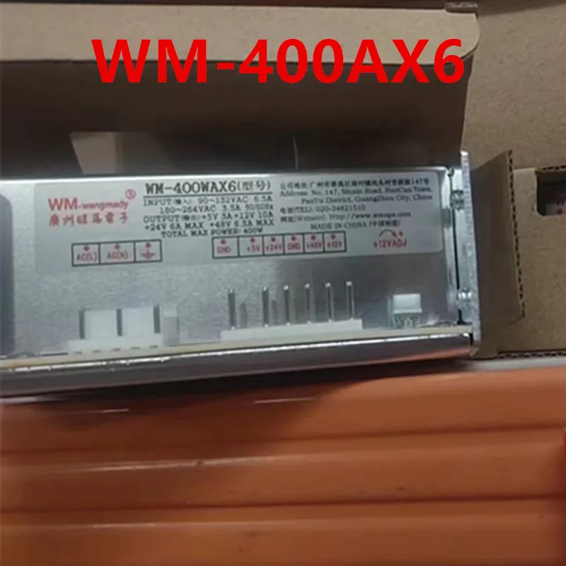 오리지널 전원공급장치 WM 5V3A 12V10A 24V6A 48V6.5A 400W WM-400AX6 신