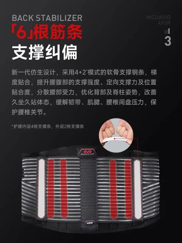 맥데이비드 허리 보호 프로 벨트 러닝 수피트 농구 훈련 493