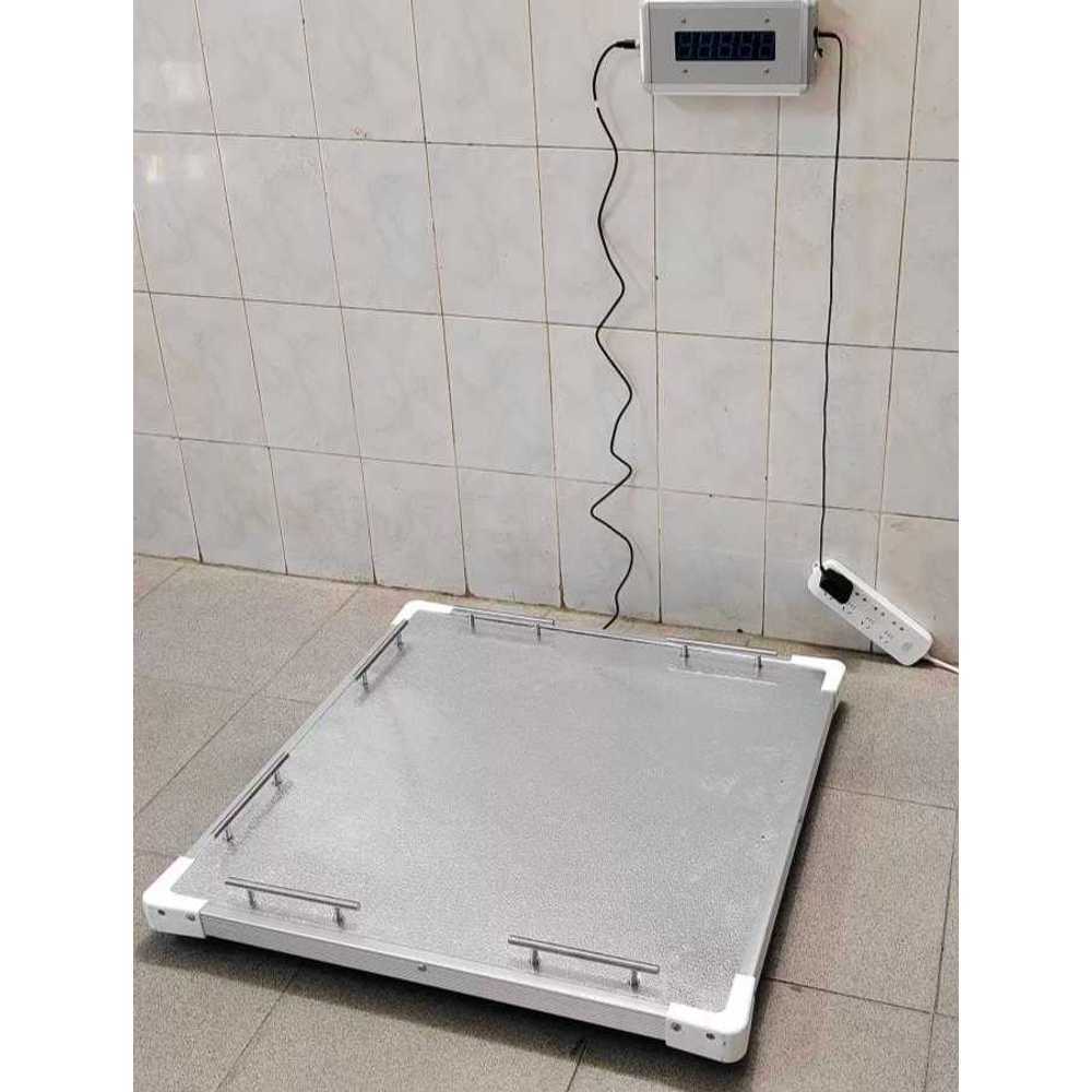 휠체어 체중계 디지털 노인 장애인 병원 무게 측정 기계 80 알루미늄 - 상품 이미지