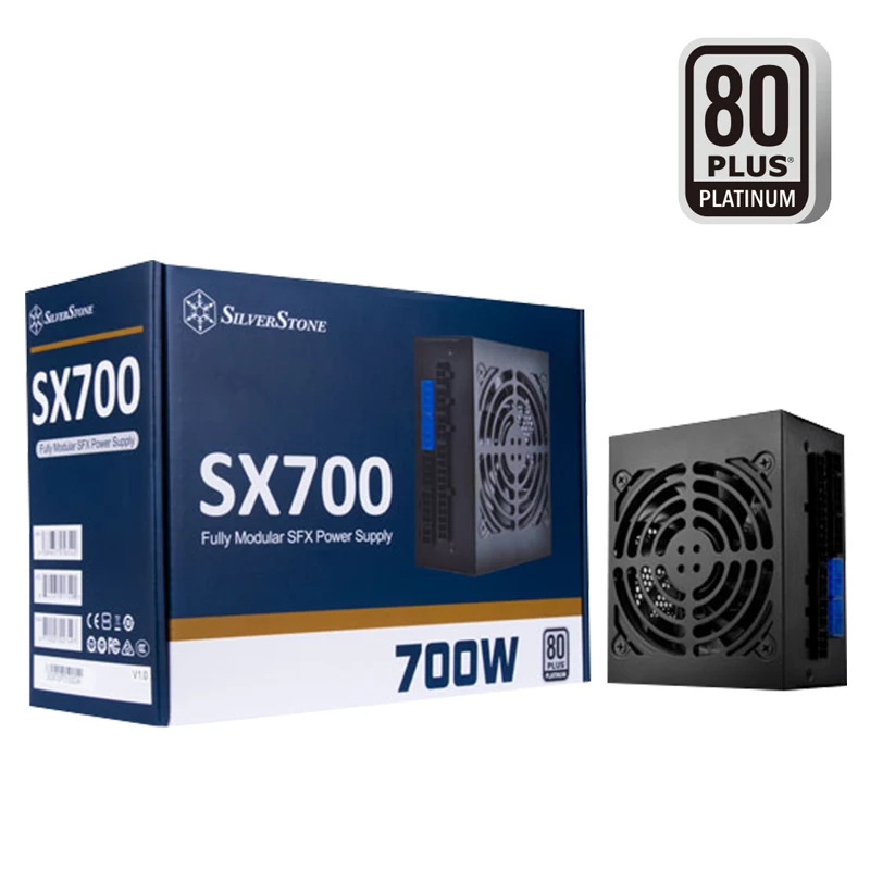 SILVERSTONE SX700W SFX 듀얼 CPU 풀 모듈 PSU 80 플러스 플래티넘 700W 전원공급장치 SST-SX700-PT 신