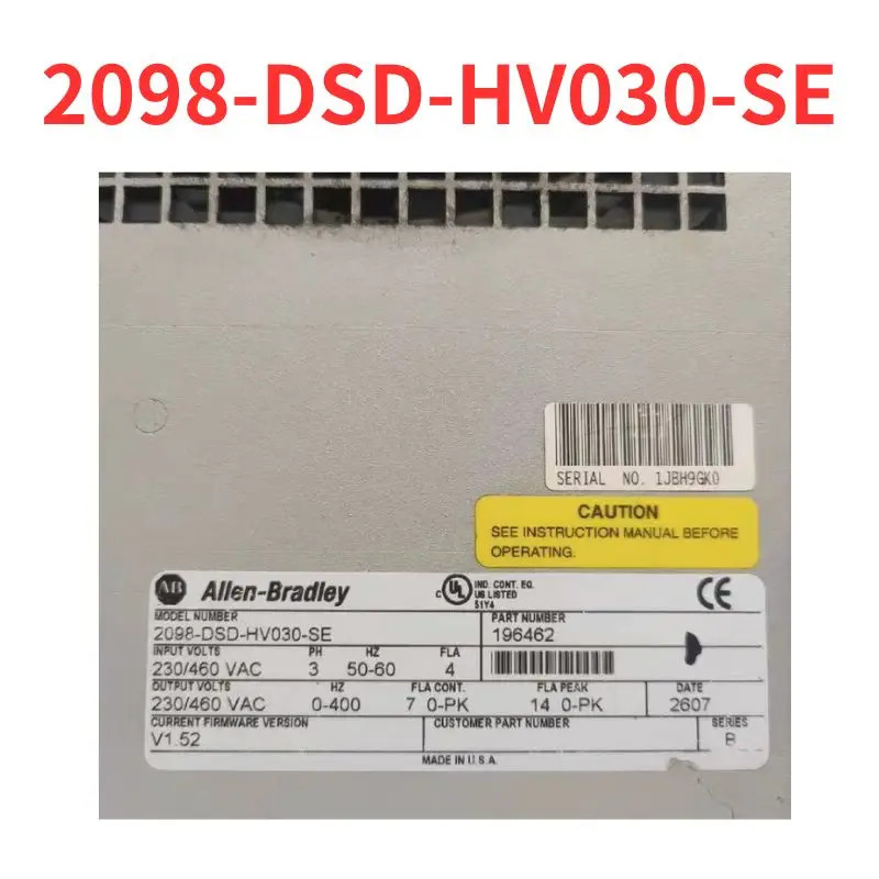 리퍼 완료 서보 드라이버 2098-DSD-HV030-SE 신