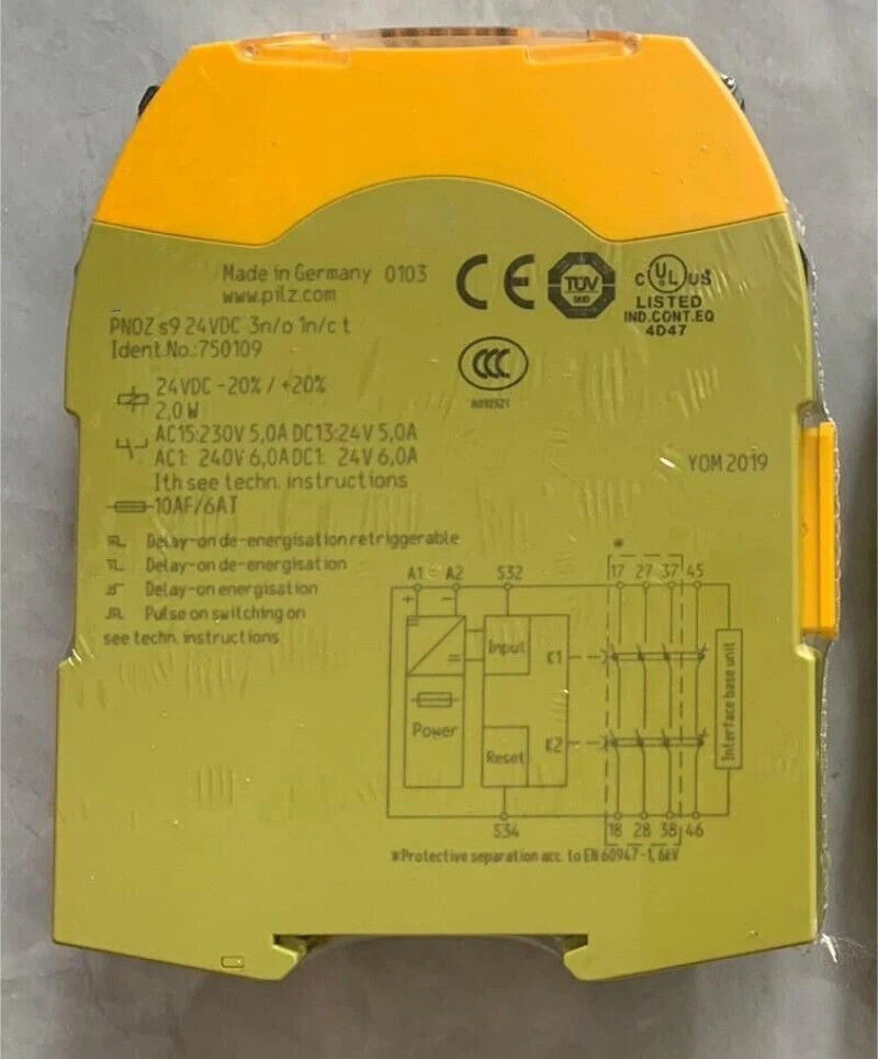 x 750109 PNOZ s9 24VDC 안전 릴레이 모듈