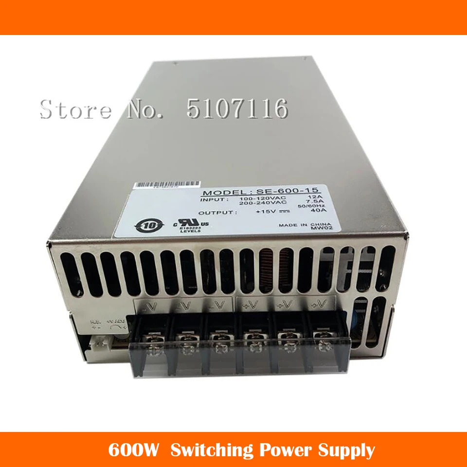 SE-600-15 스위칭 전원공급장치 15V 40A 600W 전 완전 리퍼