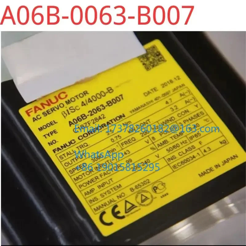 A06B-0063-B007 리퍼 리퍼를 거쳐서보모터 상태