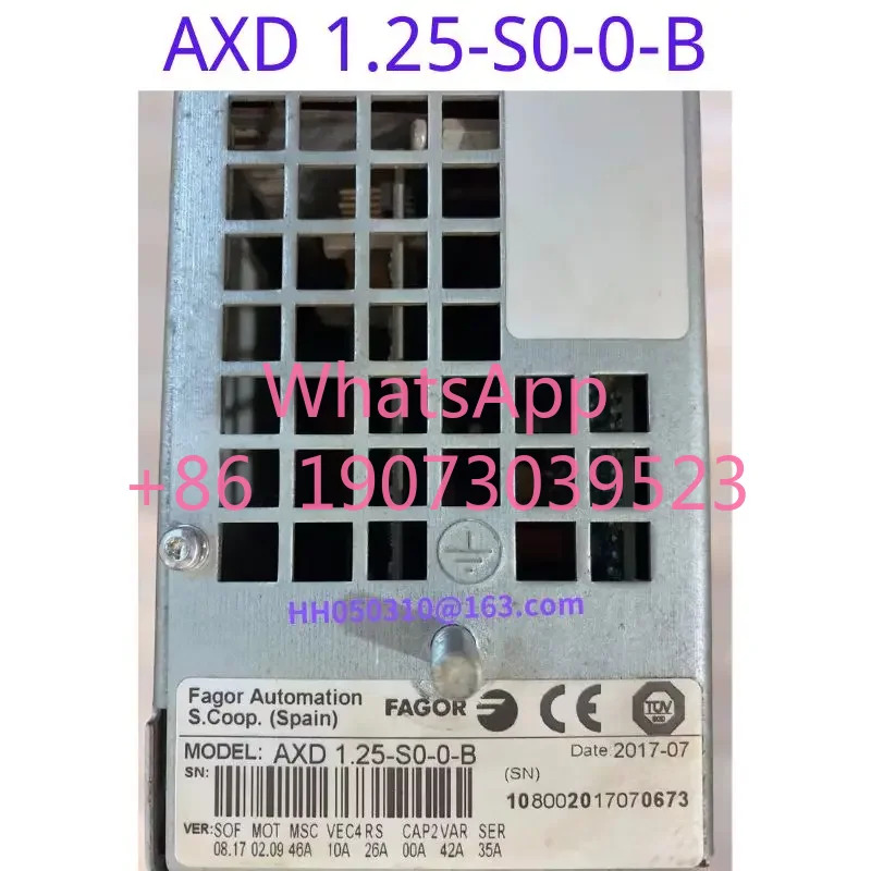 리퍼 서보 드라이브 AXD 1.25-S0-0-B AXD1.25-S0-0-B 기능 OK