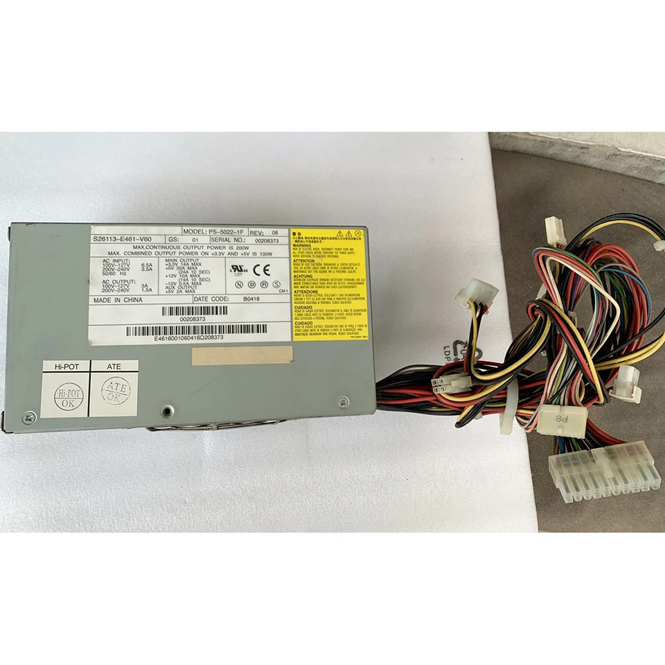 PS-5022-1F S26113-E461-V60 P5905 P5700 P5600 W600 200W 산업전원공급장치 오리지널