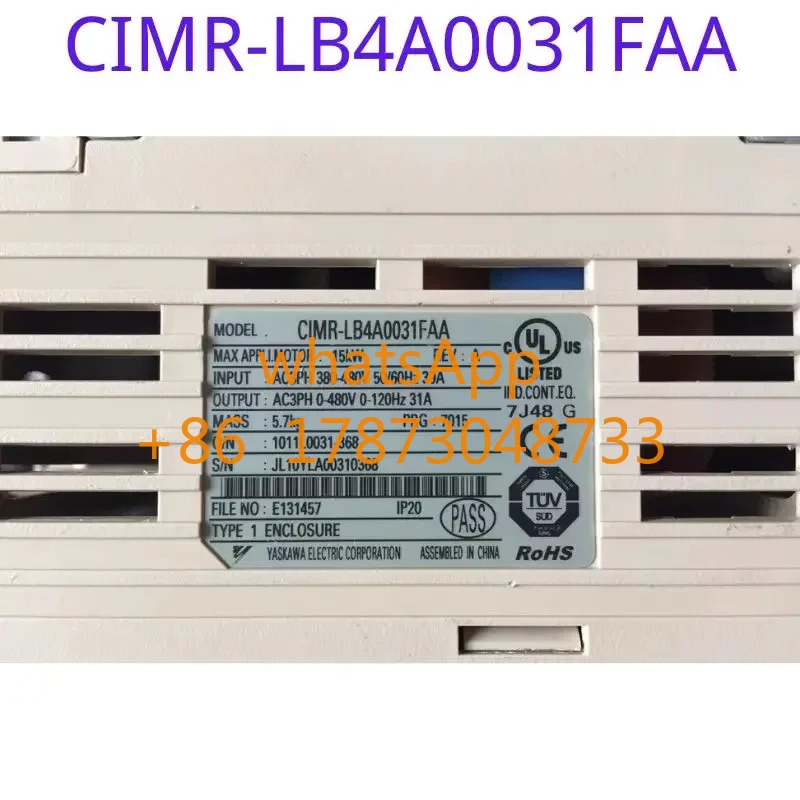 리퍼된 주파수 변환기 CIMR-LB4A0031FAA 15KW 380V 기능 리퍼 OK
