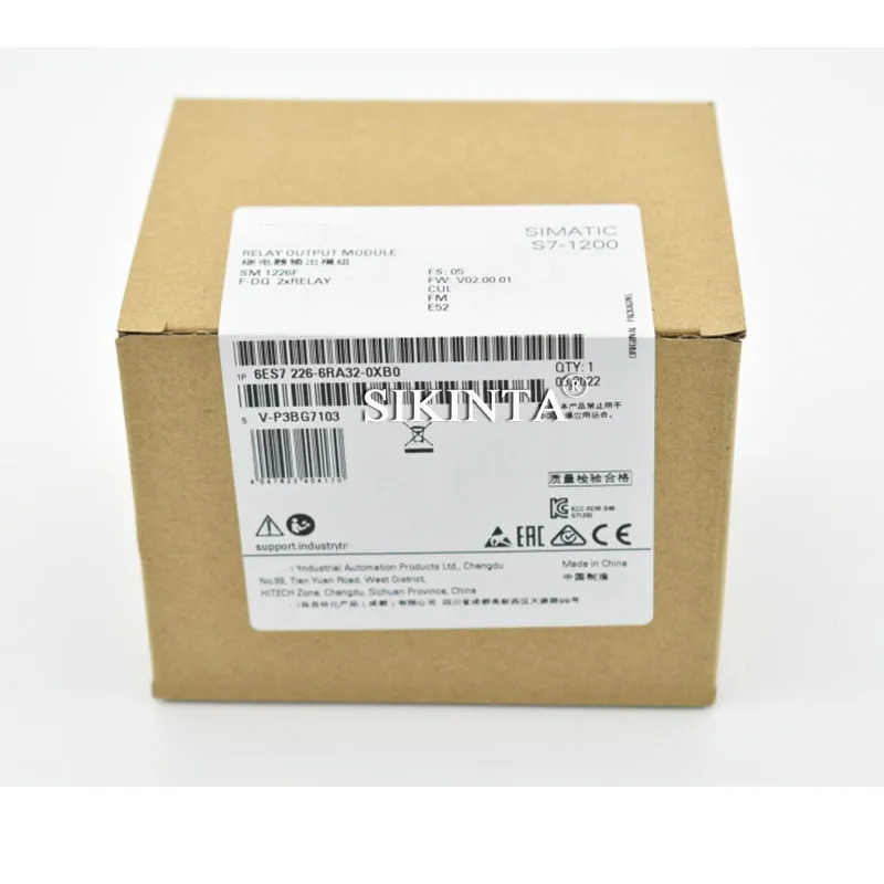 S7-1200 SM1226 릴레이 출력 6ES7226-6RA32-0XB0 6AG1226-6RA32-5XB0 PLC 보안 모듈 완전 리퍼