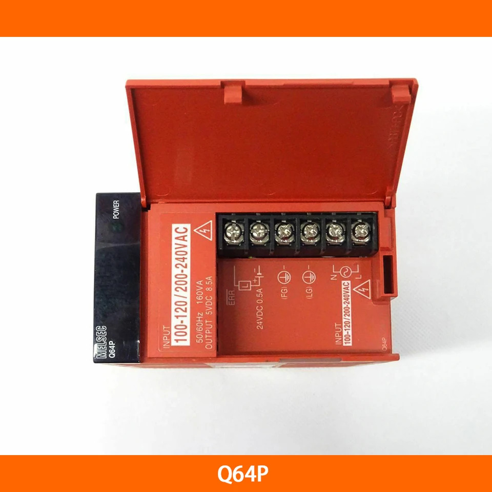 미쓰비시호환 Q64P Q 시리즈 PLC 전원 모듈 입력 100-120/200-240VAC 50Hz 60Hz 160VA 5VDC 8.5A 오리지널