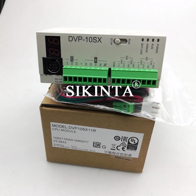 시리즈 PLC 모듈 DVP10SX11R DVP10SX11T 프로그래밍 컨트롤러 완전히 리퍼