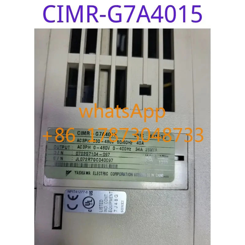 리퍼된 주파수 변환기 CIMR-G7A4015 15KW 기능 리퍼가 그대로 유지