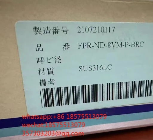 Fujikin FPR-8VM-P-BRC 공압 다이어프램 밸브 1/2