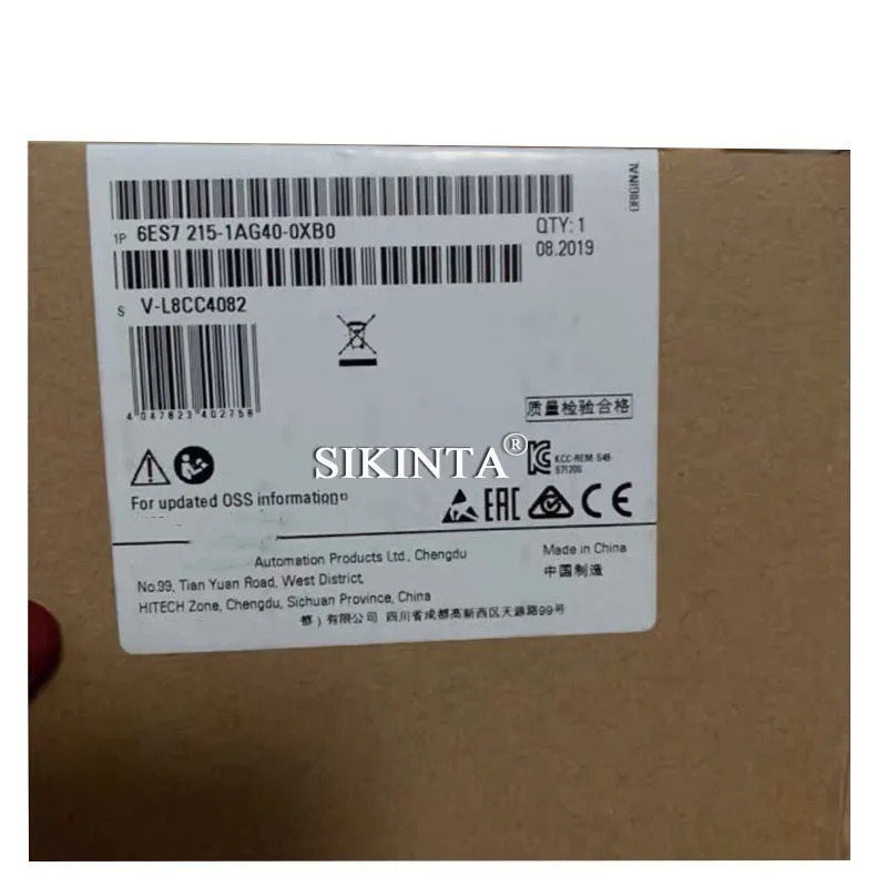 S7 1200 CPU 모듈 6ES7215-1AG40-0XB0 원본 완전 리퍼
