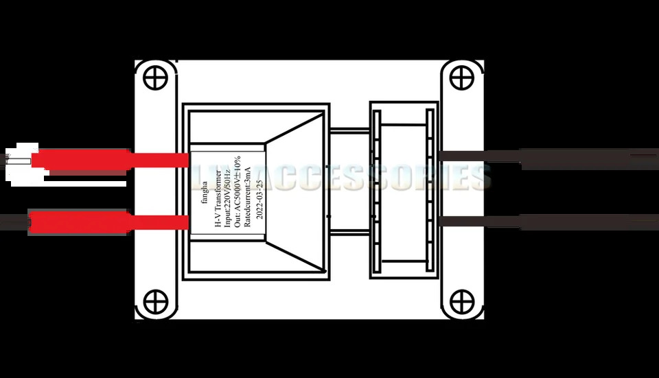 모기 킬러 램프 변압기 수평 4 피트 220V 50Hz-5000V 70x16