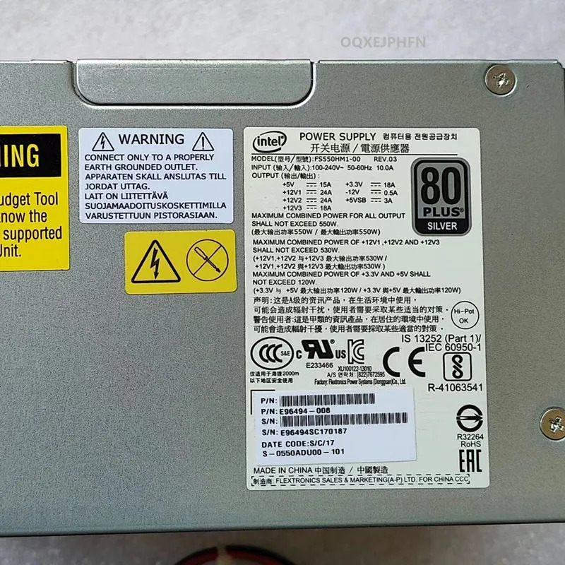 550W FS550HM1-00 E96494-008 S-0550ADU00-101 거새 원본 전원공급장치는 것처럼 작동