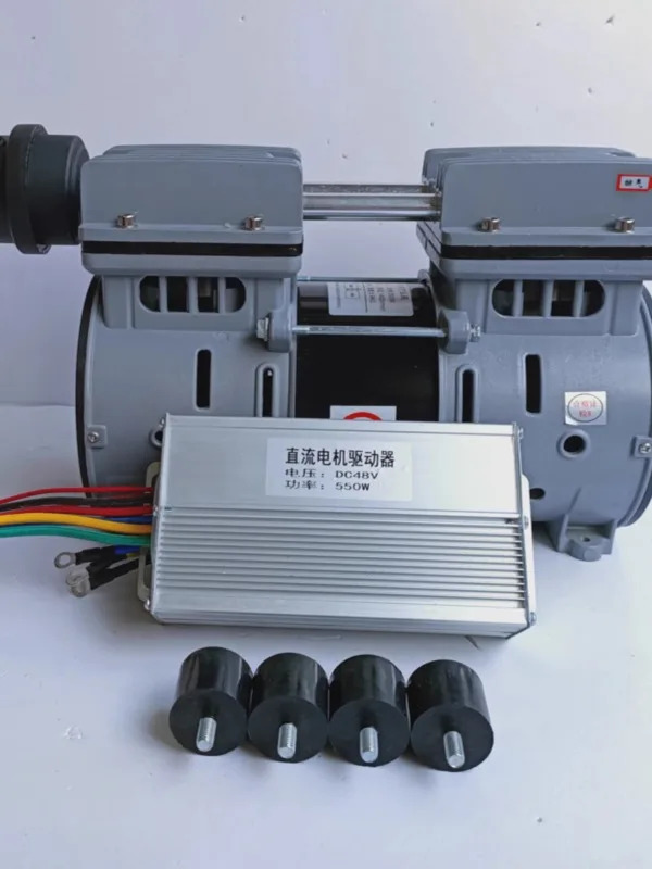 휴대소형 DC 에어 컴프레서 저소음 무소음 오일 프리 충전 펌프 압축 헤드 12V 24V 48V 60