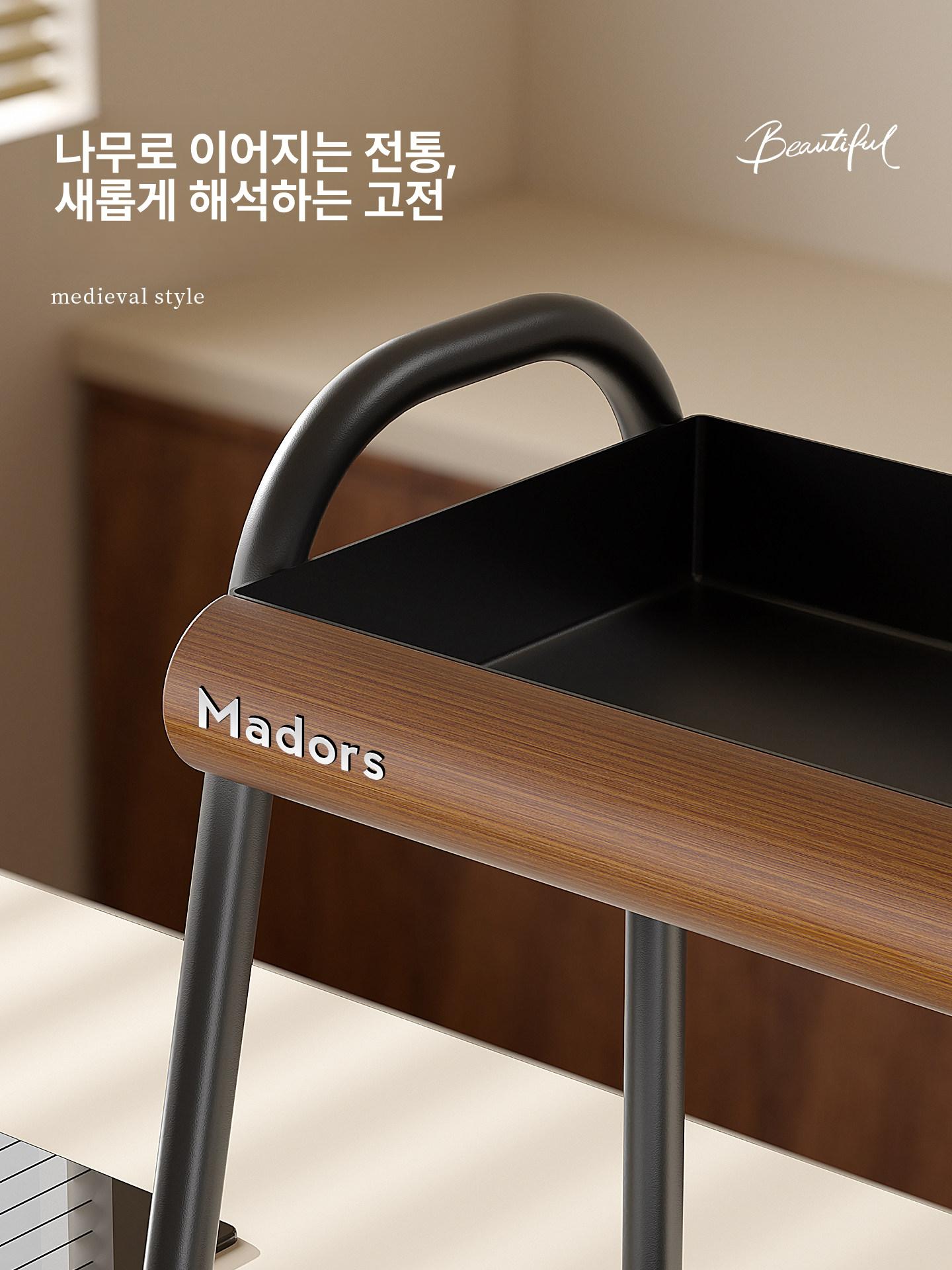 양념통보관함 주방정리선반 양념보관대 원목수납함 양념장 박스세트 호두나무 주방정리함 스텐 - 상세 이미지 5