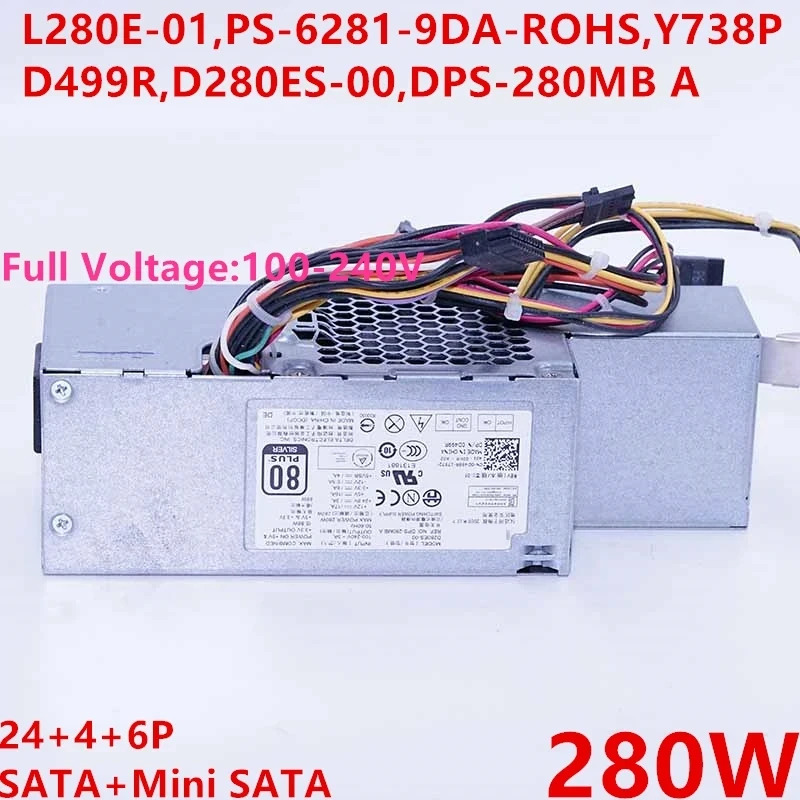 DELL거전원공급장치 L280E-01 KD98N Y738P D499R D280ES-00 DPS-280MB A 289W