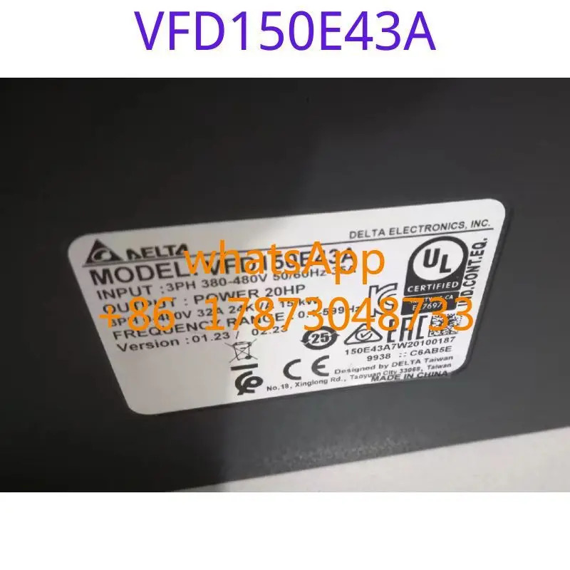 리퍼된 주파수 변환기 VFD150E43A 380V 15KW 기능 리퍼가 그대로 유지