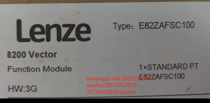 Lenze 기능 모듈 8200 벡터E82ZAFSC100