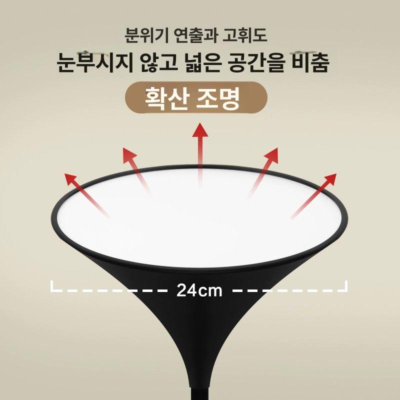 상향식 플로어 램프 대형 빈티지 간접 따뜻한 풋스위치 서재 침실 엔틱 장스탠드 - 상세 이미지 5