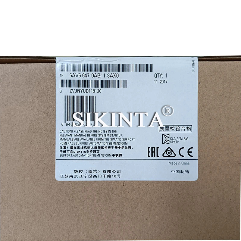 HMI SIMATIC KTP600 유선형 패널 터치 스크린 66647-0AB11-3AX0 5.7 완전 리퍼