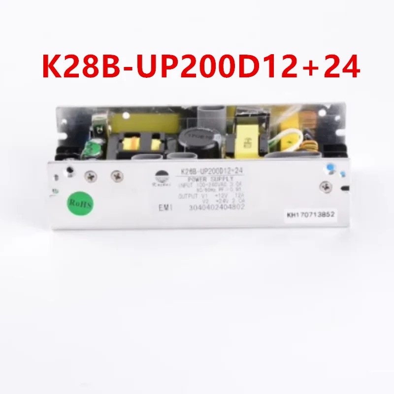 KAIHUI 48V3.9A 12V1A 200W K18-U200D4812 12V12.6A 24V2A K28B-UP200D1224새 원본 전원공급장치