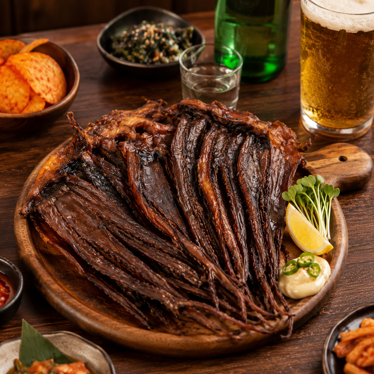 (원료95%) 강원도 가공 망족 가문어다리 3마리 대왕발 마른안주 건어물 1kg, 1개 이미지 6