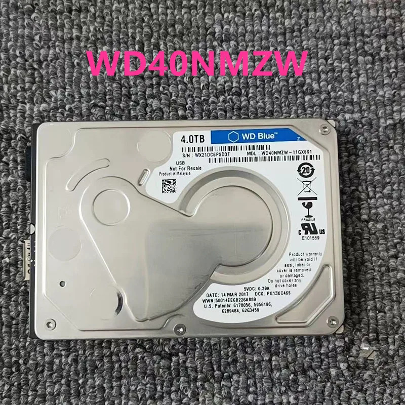 WD 4TB 2.5인치 USB3.0 모바일 하드 드라이브 WD40NMZW리퍼 HDD