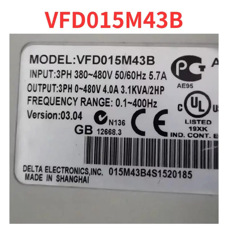 리퍼 완료 주파수 변환기 VFD015M43B 신