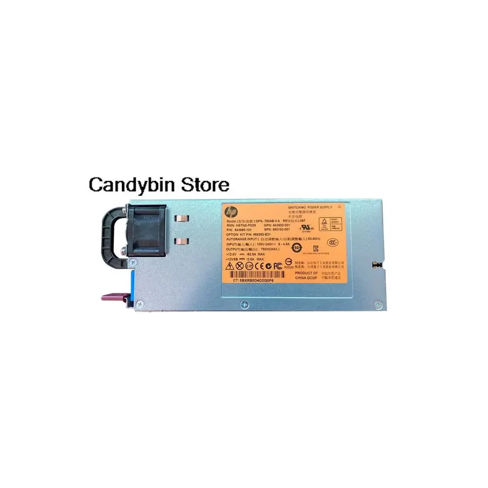 스위칭 전원공급장치 모듈 hp호환 DL380G8 서버12V DPS-750AB-3A HSTNS-PD29 643932-001 643955-101 660183-001 750W