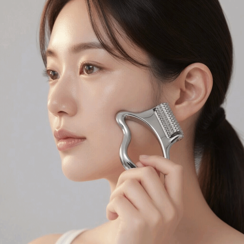 레디아 괄사 니들 롤러 저자극 흡수기 MTS 홈케어 페이스 마사지 - 상세 이미지 2