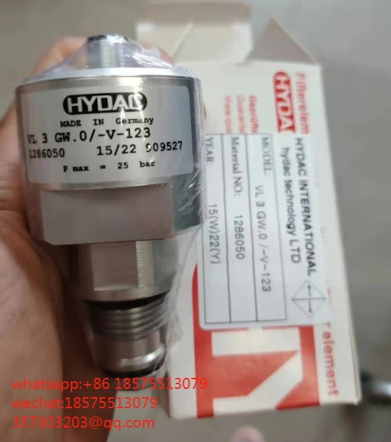 HYDAC VL3GW.0/-V-123 센서 VL 3 GW.0 1286050