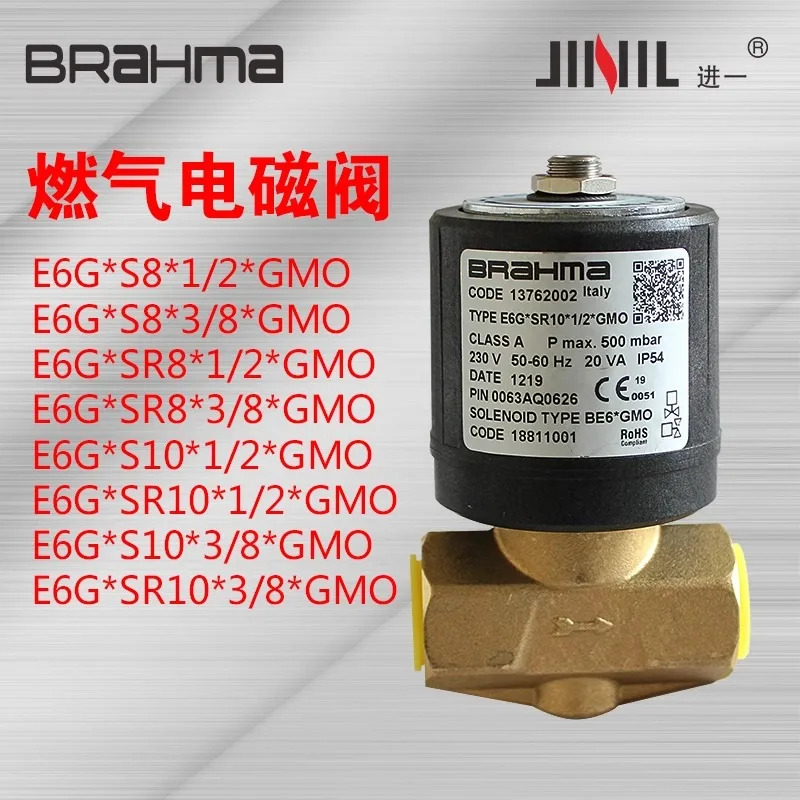 BRAHMA 솔레노이드 밸브 차단 글로브 E6G x SR10 SR8