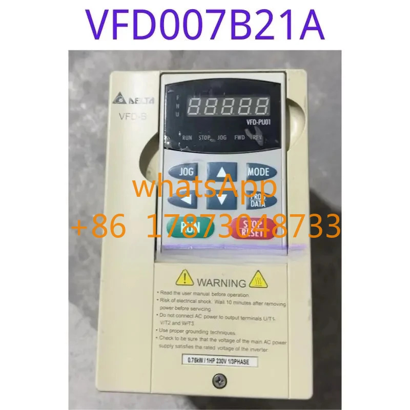 리퍼 주파수 변환기 VFD007B21A 0.75KW 220V 기능 완료 무사 외관