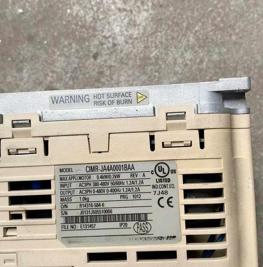CIMR-JA4A0001BAA 380V0.4KW/0.2KW 3개월 으로 잘 작동함