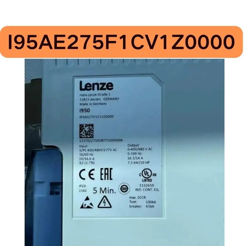 서보 드라이브 7.5KW I95AE275F1CV1Z0000