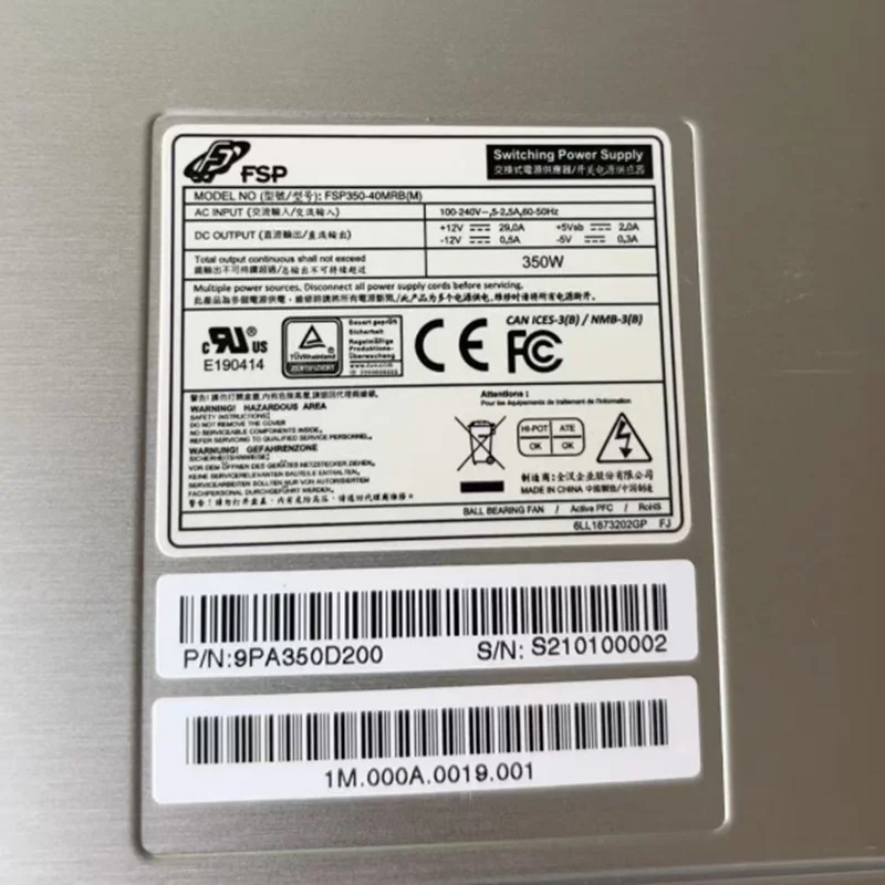 FSP 350W FSP350-60MRB S FSP350-40MRB M 새 원본 전원공급장치