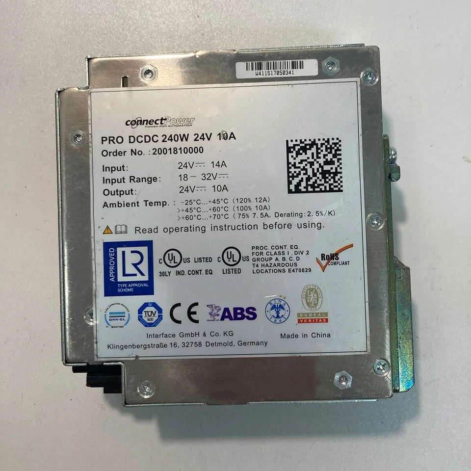 2001810000 PRO DCDC 스위칭 전원공급장치 컨버터 미세 240W 24V 10A