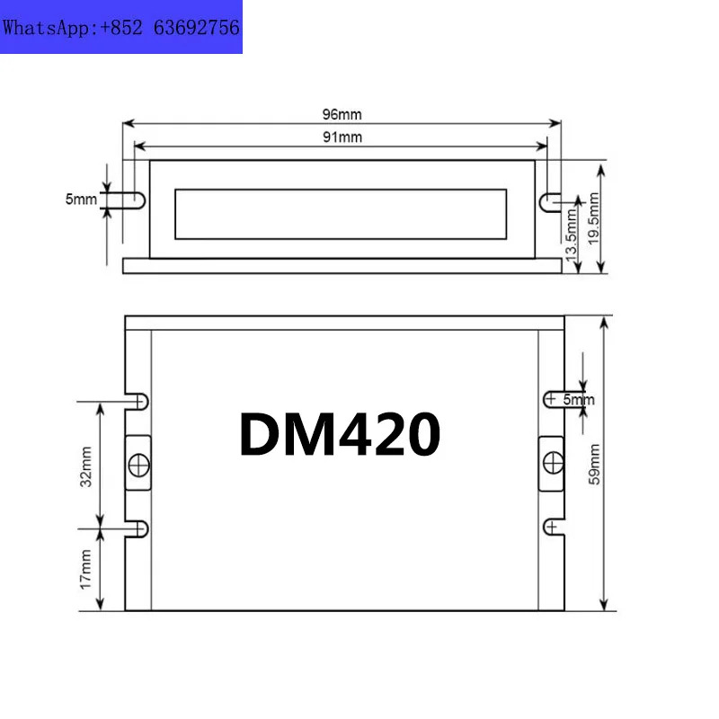 저항 없는 모터 드라이버 DM420 28 35 42 스텝퍼 0.2  2.2A 3.3 24V 128 세분