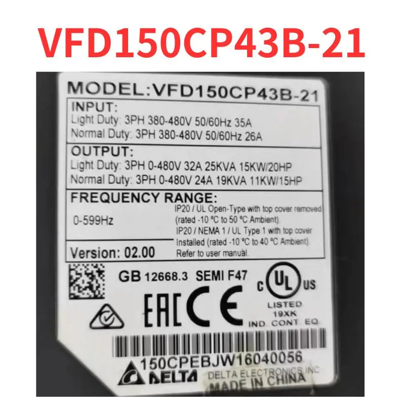 VFD150CP43B-21 주파수 변환기 리퍼 완료 신