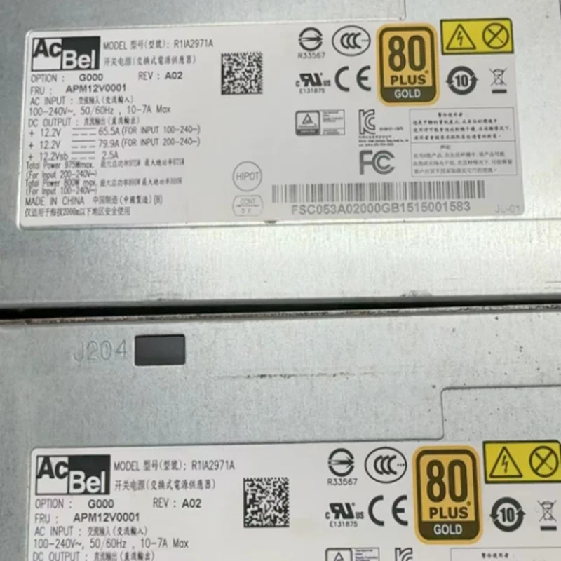 ACBEL리퍼 오리지널 전원공급장치 975W R1IA2971A R11A2971A RIIA2971A 새 것처럼 작동