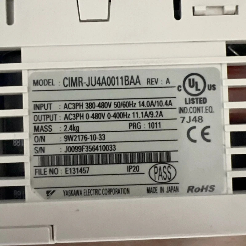 새 Yaskawa CIMR-JU4A0011BAA 인버터 신속