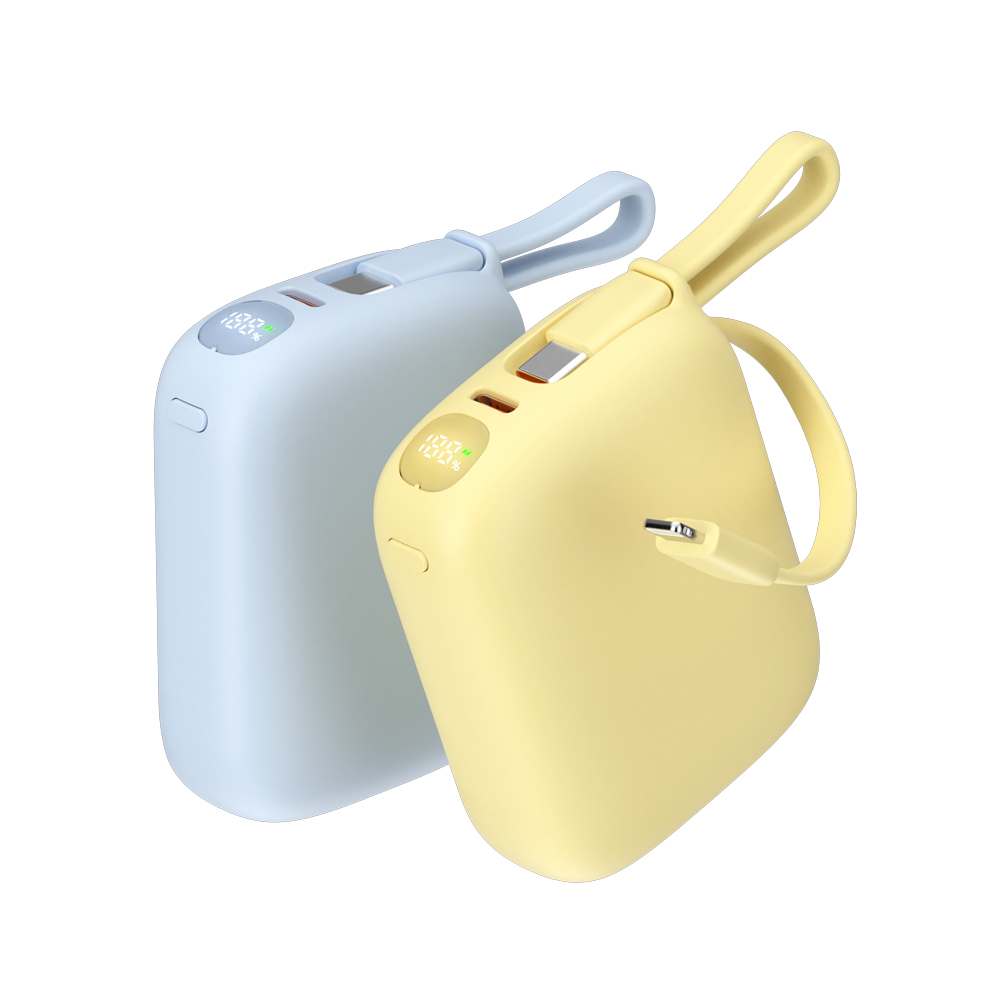 이어맥 팬톤 빌트인 케이블 미니 고속충전 보조배터리 10000mAh 22.5W - 상품 이미지